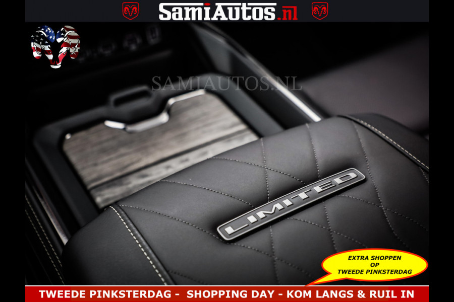 Dodge Ram Limited Night Sport High Output 540HP 706Nm | Massage + Full Option | De Meest Luxe en Volle Pick-Up in zijn Klasse | Comfortabele Dubbele Cabine met Royale 5 Zitplaatsen | BPM vrij | Nu Leverbaar uit Voorraad | Voorraad Nr 2356 - 0990
