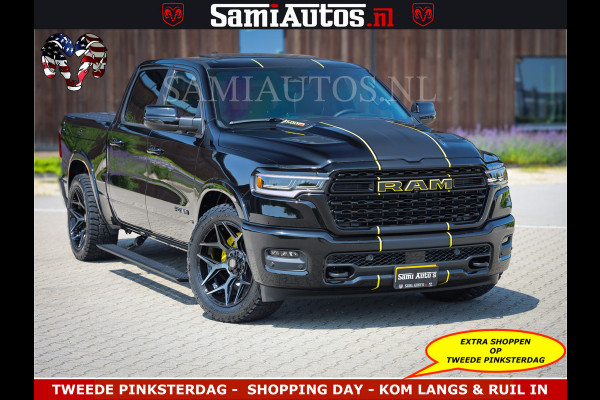 Dodge Ram Limited Night Sport High Output 540HP 706Nm | Massage + Full Option | De Meest Luxe en Volle Pick-Up in zijn Klasse | Comfortabele Dubbele Cabine met Royale 5 Zitplaatsen | BPM vrij | Nu Leverbaar uit Voorraad | Voorraad Nr 2356 - 0990