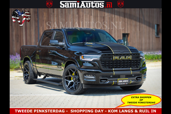 Dodge Ram Limited Night Sport High Output 540HP 706Nm | Massage + Full Option | De Meest Luxe en Volle Pick-Up in zijn Klasse | Comfortabele Dubbele Cabine met Royale 5 Zitplaatsen | BPM vrij | Nu Leverbaar uit Voorraad | Voorraad Nr 2356 - 0990