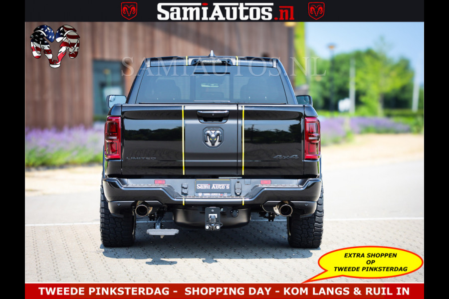 Dodge Ram Limited Night Sport High Output 540HP 706Nm | Massage + Full Option | De Meest Luxe en Volle Pick-Up in zijn Klasse | Comfortabele Dubbele Cabine met Royale 5 Zitplaatsen | BPM vrij | Nu Leverbaar uit Voorraad | Voorraad Nr 2356 - 0990