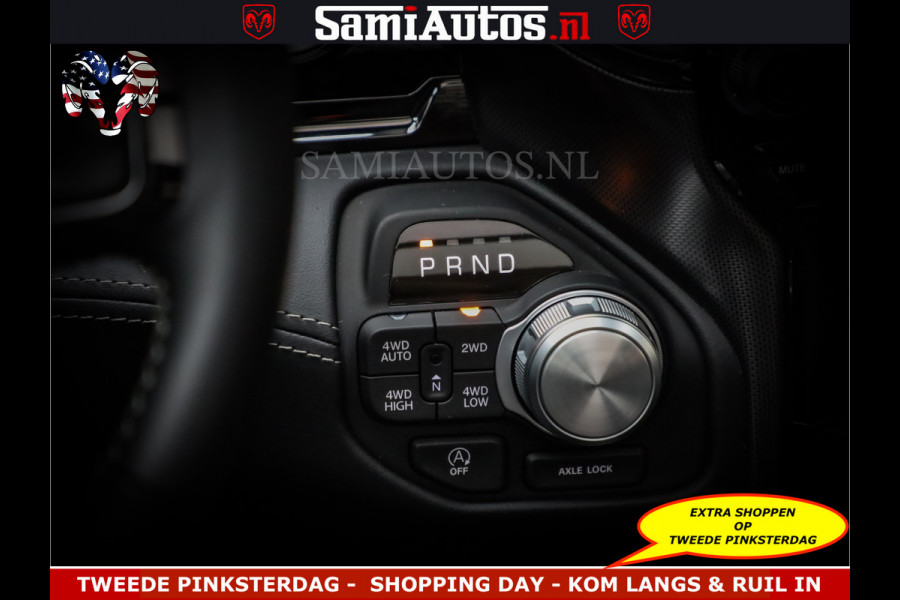 Dodge Ram Limited Night Sport High Output 540HP 706Nm | Massage + Full Option | De Meest Luxe en Volle Pick-Up in zijn Klasse | Comfortabele Dubbele Cabine met Royale 5 Zitplaatsen | BPM vrij | Nu Leverbaar uit Voorraad | Voorraad Nr 2356 - 0990