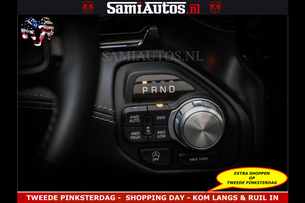 Dodge Ram Limited Night Sport High Output 540HP 706Nm | Massage + Full Option | De Meest Luxe en Volle Pick-Up in zijn Klasse | Comfortabele Dubbele Cabine met Royale 5 Zitplaatsen | BPM vrij | Nu Leverbaar uit Voorraad | Voorraad Nr 2356 - 0990
