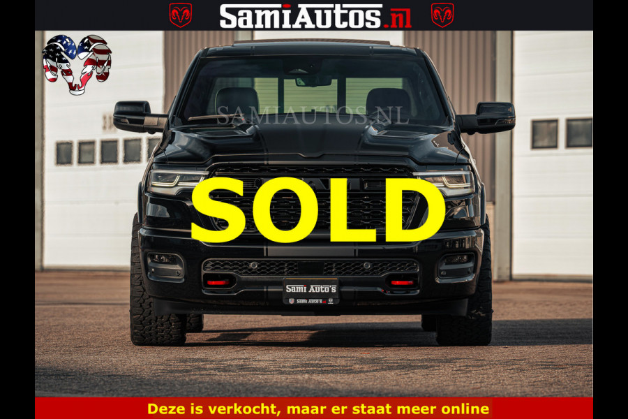Dodge Ram Limited SPORT H.O 540HP 706Nm | Massage + Full Option | De Meest Luxe en Volle Pick-Up in zijn Klasse | Comfortabele Dubbele Cabine met Royale 5 Zitplaatsen | BPM vrij | Nu Leverbaar uit Voorraad | Voorraad Nr 2348 - 5158