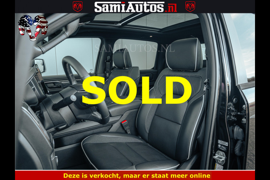 Dodge Ram Limited SPORT H.O 540HP 706Nm | Massage + Full Option | De Meest Luxe en Volle Pick-Up in zijn Klasse | Comfortabele Dubbele Cabine met Royale 5 Zitplaatsen | BPM vrij | Nu Leverbaar uit Voorraad | Voorraad Nr 2348 - 5158