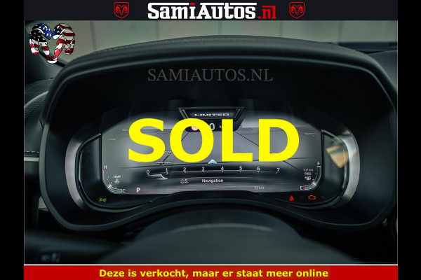 Dodge Ram Limited SPORT H.O 540HP 706Nm | Massage + Full Option | De Meest Luxe en Volle Pick-Up in zijn Klasse | Comfortabele Dubbele Cabine met Royale 5 Zitplaatsen | BPM vrij | Nu Leverbaar uit Voorraad | Voorraad Nr 2348 - 5158