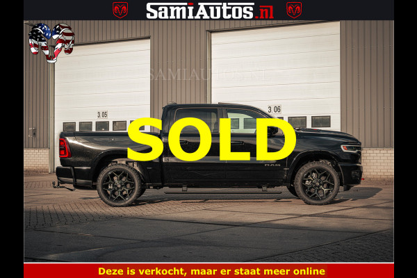 Dodge Ram Limited SPORT H.O 540HP 706Nm | Massage + Full Option | De Meest Luxe en Volle Pick-Up in zijn Klasse | Comfortabele Dubbele Cabine met Royale 5 Zitplaatsen | BPM vrij | Nu Leverbaar uit Voorraad | Voorraad Nr 2348 - 5158