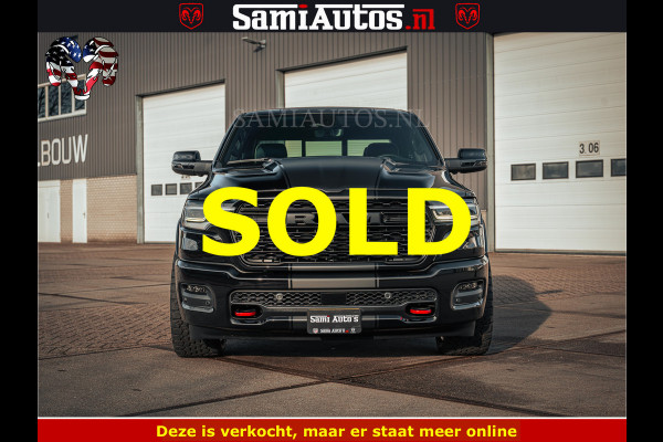 Dodge Ram Limited SPORT H.O 540HP 706Nm | Massage + Full Option | De Meest Luxe en Volle Pick-Up in zijn Klasse | Comfortabele Dubbele Cabine met Royale 5 Zitplaatsen | BPM vrij | Nu Leverbaar uit Voorraad | Voorraad Nr 2348 - 5158