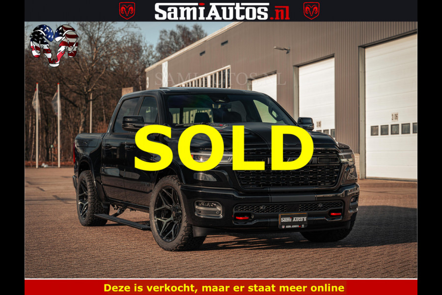 Dodge Ram Limited SPORT H.O 540HP 706Nm | Massage + Full Option | De Meest Luxe en Volle Pick-Up in zijn Klasse | Comfortabele Dubbele Cabine met Royale 5 Zitplaatsen | BPM vrij | Nu Leverbaar uit Voorraad | Voorraad Nr 2348 - 5158