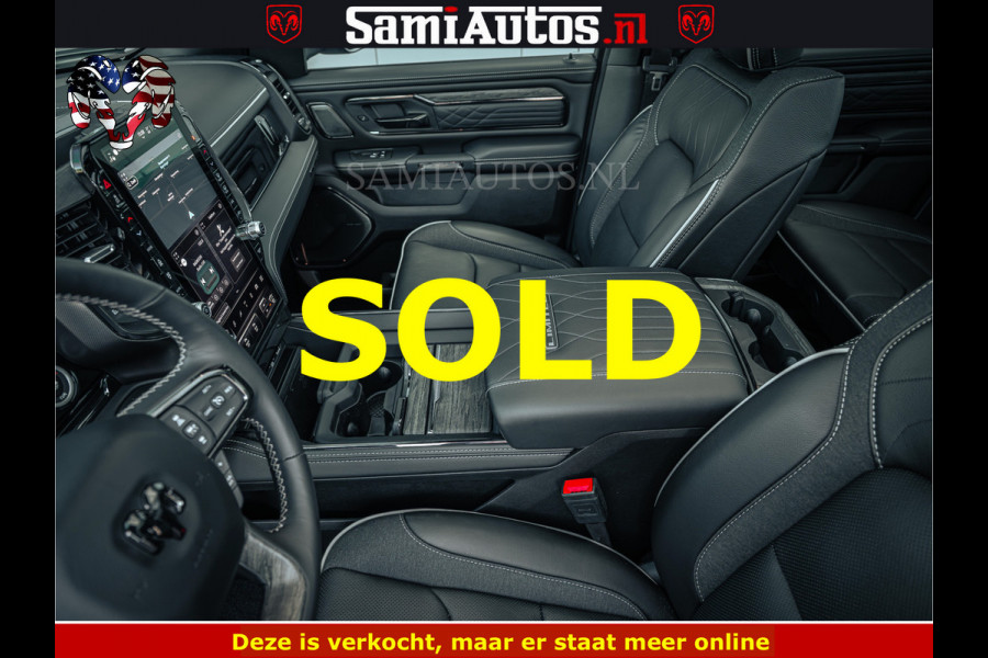 Dodge Ram Limited SPORT H.O 540HP 706Nm | Massage + Full Option | De Meest Luxe en Volle Pick-Up in zijn Klasse | Comfortabele Dubbele Cabine met Royale 5 Zitplaatsen | BPM vrij | Nu Leverbaar uit Voorraad | Voorraad Nr 2348 - 5158