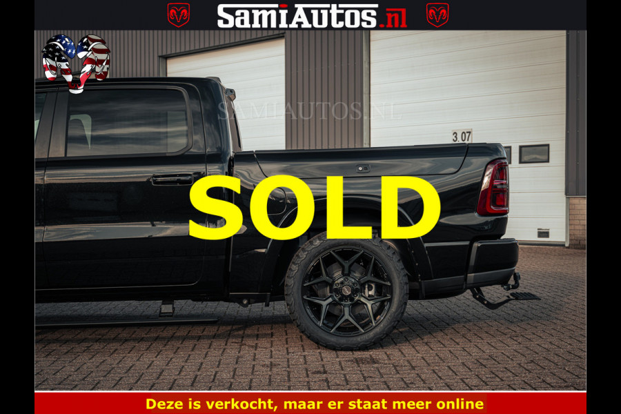 Dodge Ram Limited SPORT H.O 540HP 706Nm | Massage + Full Option | De Meest Luxe en Volle Pick-Up in zijn Klasse | Comfortabele Dubbele Cabine met Royale 5 Zitplaatsen | BPM vrij | Nu Leverbaar uit Voorraad | Voorraad Nr 2348 - 5158
