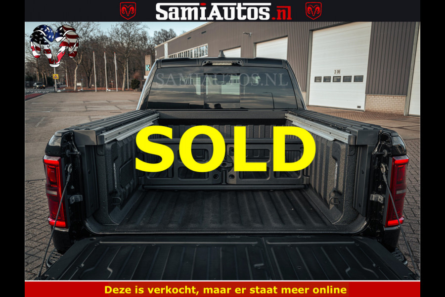 Dodge Ram Limited SPORT H.O 540HP 706Nm | Massage + Full Option | De Meest Luxe en Volle Pick-Up in zijn Klasse | Comfortabele Dubbele Cabine met Royale 5 Zitplaatsen | BPM vrij | Nu Leverbaar uit Voorraad | Voorraad Nr 2348 - 5158
