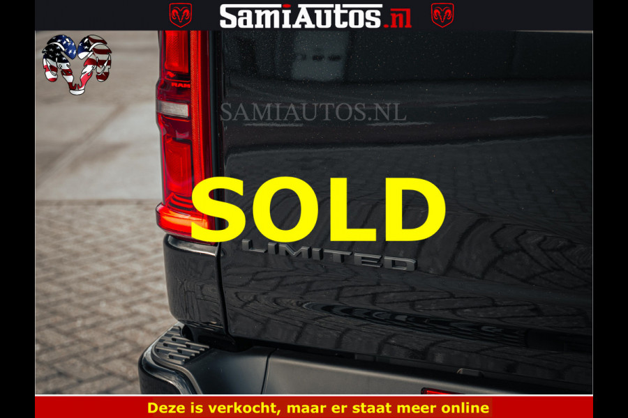Dodge Ram Limited SPORT H.O 540HP 706Nm | Massage + Full Option | De Meest Luxe en Volle Pick-Up in zijn Klasse | Comfortabele Dubbele Cabine met Royale 5 Zitplaatsen | BPM vrij | Nu Leverbaar uit Voorraad | Voorraad Nr 2348 - 5158