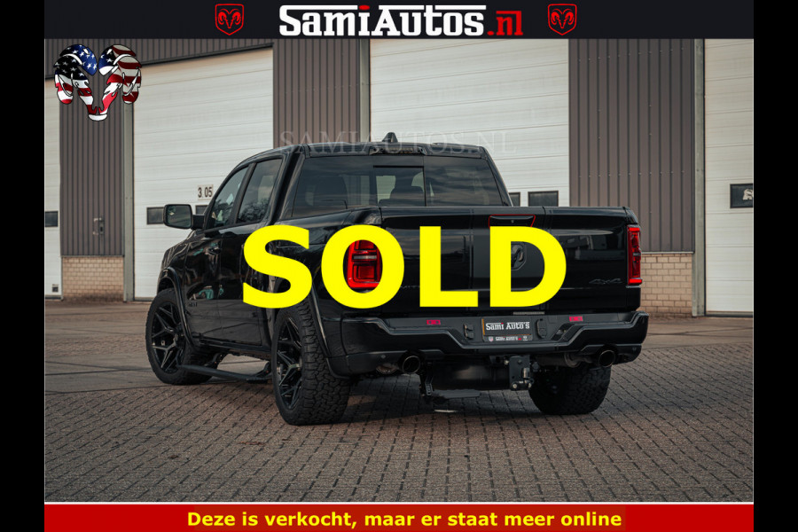 Dodge Ram Limited SPORT H.O 540HP 706Nm | Massage + Full Option | De Meest Luxe en Volle Pick-Up in zijn Klasse | Comfortabele Dubbele Cabine met Royale 5 Zitplaatsen | BPM vrij | Nu Leverbaar uit Voorraad | Voorraad Nr 2348 - 5158
