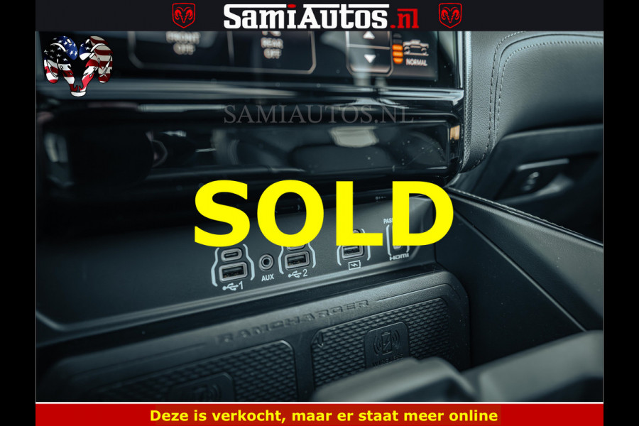 Dodge Ram Limited SPORT H.O 540HP 706Nm | Massage + Full Option | De Meest Luxe en Volle Pick-Up in zijn Klasse | Comfortabele Dubbele Cabine met Royale 5 Zitplaatsen | BPM vrij | Nu Leverbaar uit Voorraad | Voorraad Nr 2348 - 5158