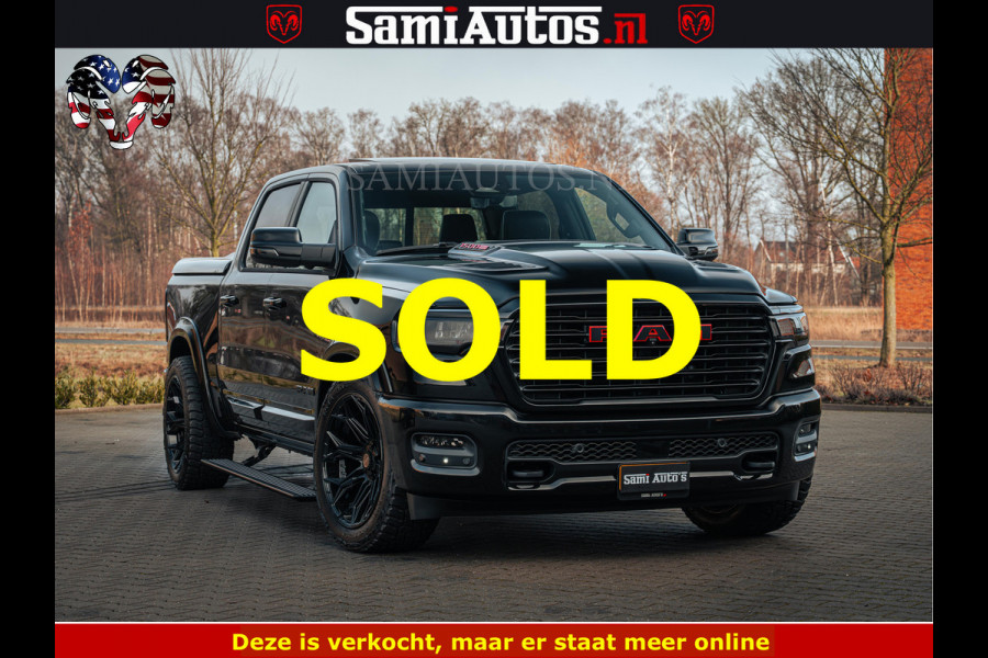 Dodge Ram 1500 Night Premium | Full Option | De Meest Luxe Pick-Up in zijn Klasse | Comfortabele Dubbele Cabine met Royale 5 Zitplaatsen | BPM vrij | Nu Leverbaar uit Voorraad | Voorraad Nr 2200 - 0886