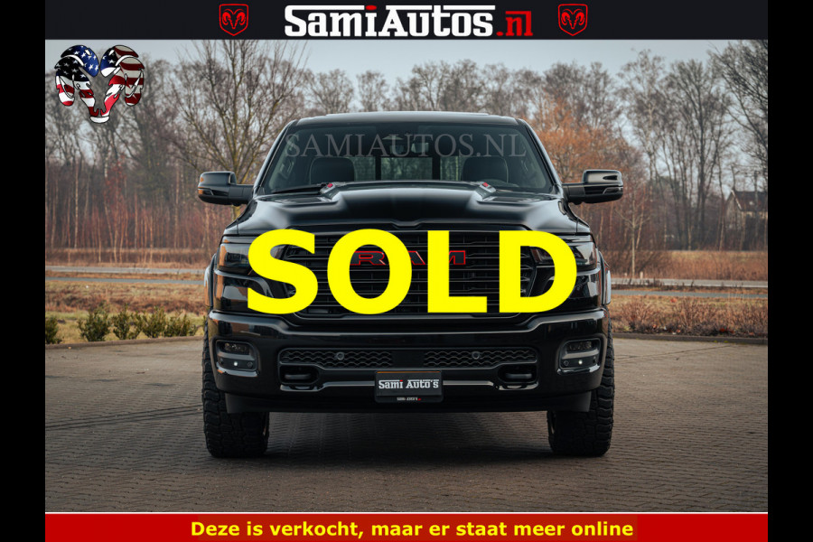 Dodge Ram 1500 Night Premium | Full Option | De Meest Luxe Pick-Up in zijn Klasse | Comfortabele Dubbele Cabine met Royale 5 Zitplaatsen | BPM vrij | Nu Leverbaar uit Voorraad | Voorraad Nr 2200 - 0886