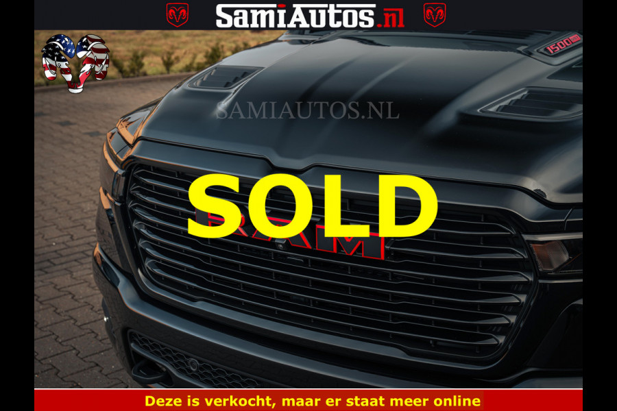 Dodge Ram 1500 Night Premium | Full Option | De Meest Luxe Pick-Up in zijn Klasse | Comfortabele Dubbele Cabine met Royale 5 Zitplaatsen | BPM vrij | Nu Leverbaar uit Voorraad | Voorraad Nr 2200 - 0886