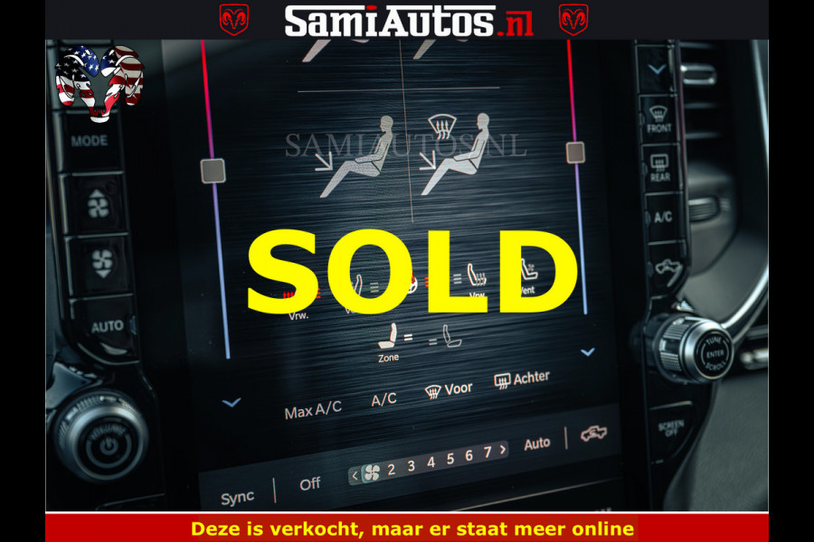 Dodge Ram 1500 Night Premium | Full Option | De Meest Luxe Pick-Up in zijn Klasse | Comfortabele Dubbele Cabine met Royale 5 Zitplaatsen | BPM vrij | Nu Leverbaar uit Voorraad | Voorraad Nr 2200 - 0886
