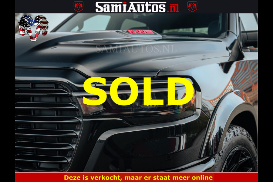 Dodge Ram 1500 Night Premium | Full Option | De Meest Luxe Pick-Up in zijn Klasse | Comfortabele Dubbele Cabine met Royale 5 Zitplaatsen | BPM vrij | Nu Leverbaar uit Voorraad | Voorraad Nr 2200 - 0886