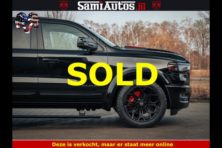 Dodge Ram 1500 Night Premium | Full Option | De Meest Luxe Pick-Up in zijn Klasse | Comfortabele Dubbele Cabine met Royale 5 Zitplaatsen | BPM vrij | Nu Leverbaar uit Voorraad | Voorraad Nr 2200 - 0886