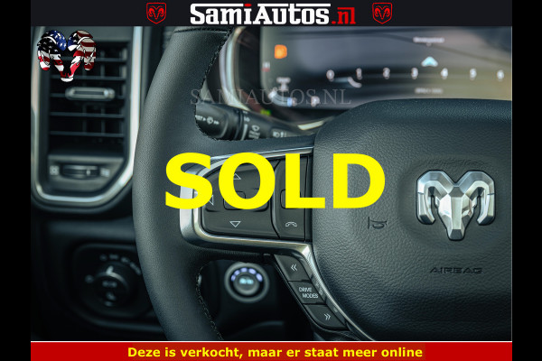 Dodge Ram 1500 Night Premium | Full Option | De Meest Luxe Pick-Up in zijn Klasse | Comfortabele Dubbele Cabine met Royale 5 Zitplaatsen | BPM vrij | Nu Leverbaar uit Voorraad | Voorraad Nr 2200 - 0886