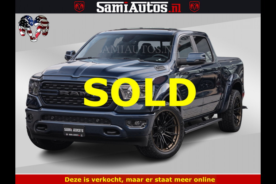 Dodge Ram SPORT | 5.7 V8 4x4 HEMI | PANORAMA DAK | GROOTSCHEM 12 INCH | LPG | Patriot Blue CREW CAB | DUBBELE CABINE | 5 PERSOONS | DC | VOORRAAD NR 2560 - 3327