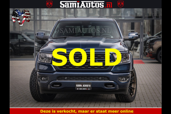 Dodge Ram SPORT | 5.7 V8 4x4 HEMI | PANORAMA DAK | GROOTSCHEM 12 INCH | LPG | Patriot Blue CREW CAB | DUBBELE CABINE | 5 PERSOONS | DC | VOORRAAD NR 2560 - 3327