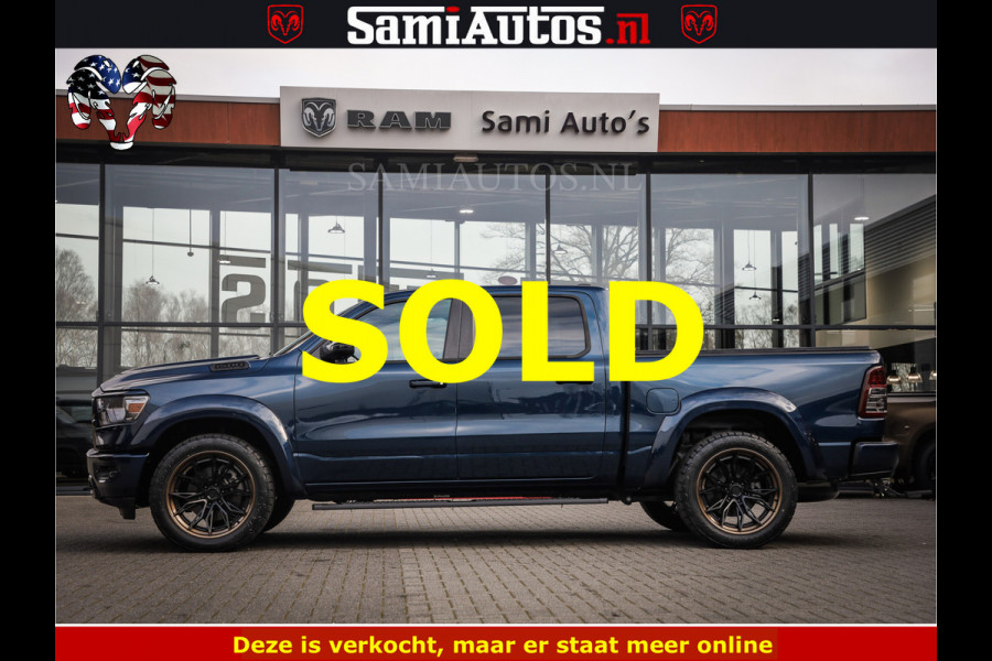 Dodge Ram SPORT | 5.7 V8 4x4 HEMI | PANORAMA DAK | GROOTSCHEM 12 INCH | LPG | Patriot Blue CREW CAB | DUBBELE CABINE | 5 PERSOONS | DC | VOORRAAD NR 2560 - 3327