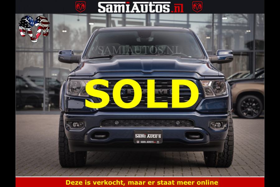 Dodge Ram SPORT | 5.7 V8 4x4 HEMI | PANORAMA DAK | GROOTSCHEM 12 INCH | LPG | Patriot Blue CREW CAB | DUBBELE CABINE | 5 PERSOONS | DC | VOORRAAD NR 2560 - 3327