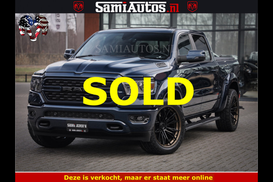 Dodge Ram SPORT | 5.7 V8 4x4 HEMI | PANORAMA DAK | GROOTSCHEM 12 INCH | LPG | Patriot Blue CREW CAB | DUBBELE CABINE | 5 PERSOONS | DC | VOORRAAD NR 2560 - 3327