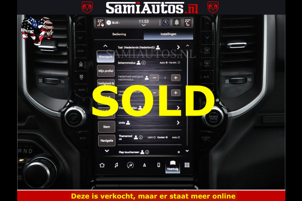 Dodge Ram SPORT | 5.7 V8 4x4 HEMI | PANORAMA DAK | GROOTSCHEM 12 INCH | LPG | Patriot Blue CREW CAB | DUBBELE CABINE | 5 PERSOONS | DC | VOORRAAD NR 2560 - 3327