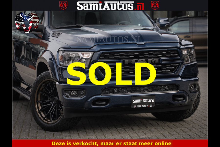 Dodge Ram SPORT | 5.7 V8 4x4 HEMI | PANORAMA DAK | GROOTSCHEM 12 INCH | LPG | Patriot Blue CREW CAB | DUBBELE CABINE | 5 PERSOONS | DC | VOORRAAD NR 2560 - 3327