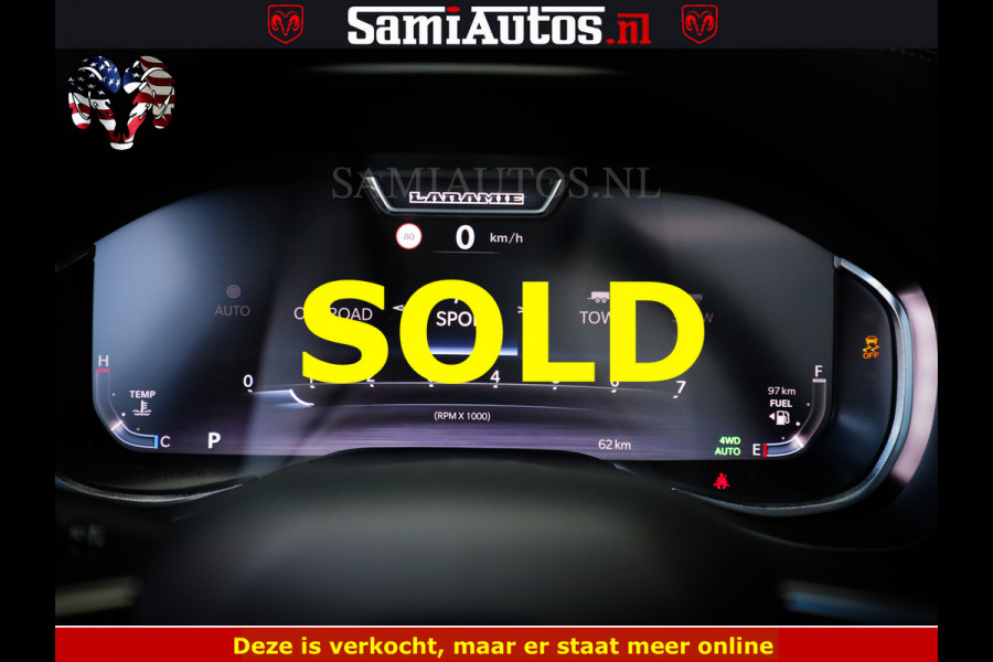 Dodge Ram 1500 Night Premium | Full Option | De Meest Luxe Pick-Up in zijn Klasse | Comfortabele Dubbele Cabine met Royale 5 Zitplaatsen | BPM vrij | Nu Leverbaar uit Voorraad | Voorraad Nr 2285 - 7648