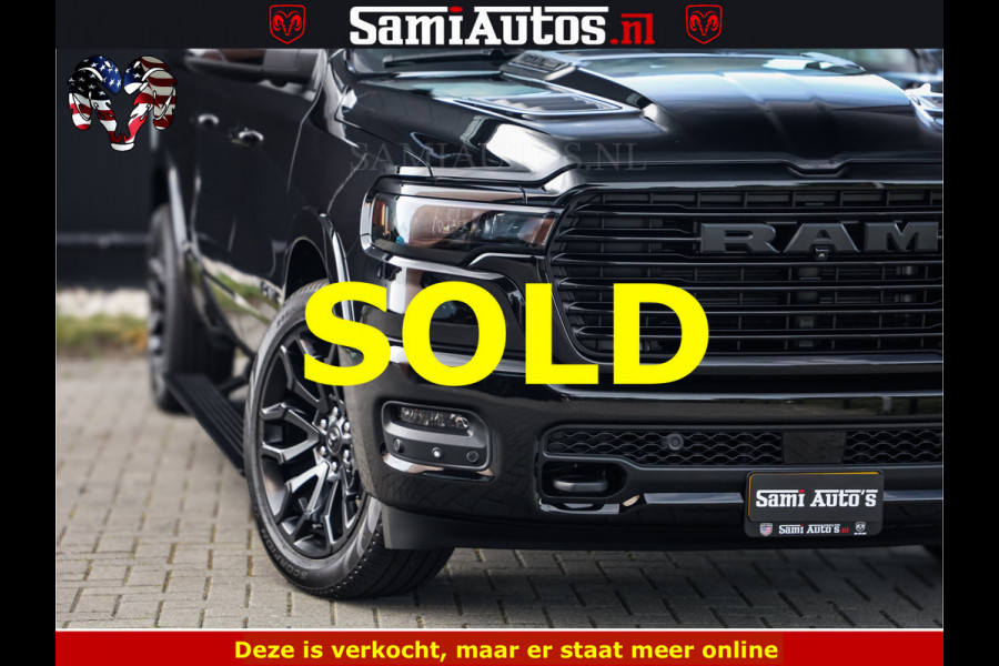 Dodge Ram 1500 Night Premium | Full Option | Eerste Eigenaar | De Meest Luxe Pick-Up in zijn Klasse | Comfortabele Dubbele Cabine met Royale 5 Zitplaatsen | Bom Vol |