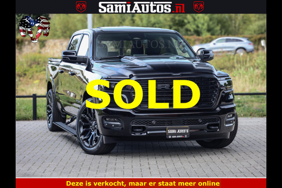 Dodge Ram 1500 Night Premium | Full Option | Eerste Eigenaar | De Meest Luxe Pick-Up in zijn Klasse | Comfortabele Dubbele Cabine met Royale 5 Zitplaatsen | Bom Vol |