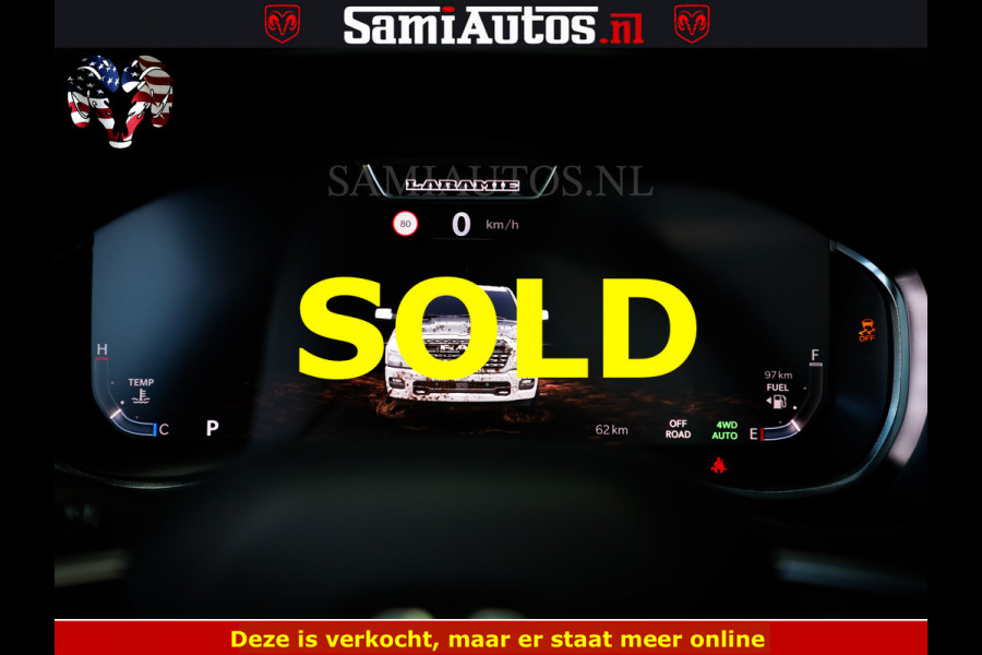 Dodge Ram 1500 Night Premium | Full Option | Eerste Eigenaar | De Meest Luxe Pick-Up in zijn Klasse | Comfortabele Dubbele Cabine met Royale 5 Zitplaatsen | Bom Vol |
