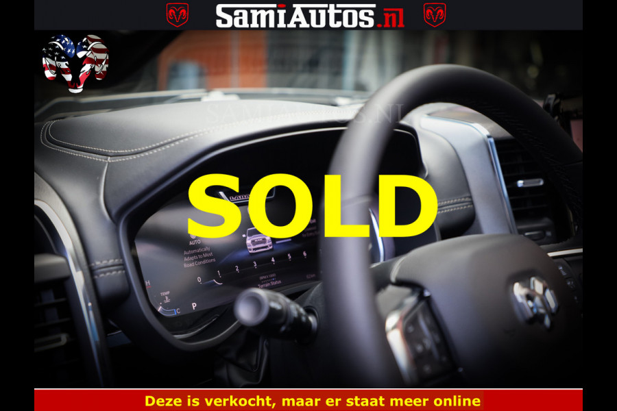 Dodge Ram 1500 Night Premium | Full Option | Eerste Eigenaar | De Meest Luxe Pick-Up in zijn Klasse | Comfortabele Dubbele Cabine met Royale 5 Zitplaatsen | Bom Vol |