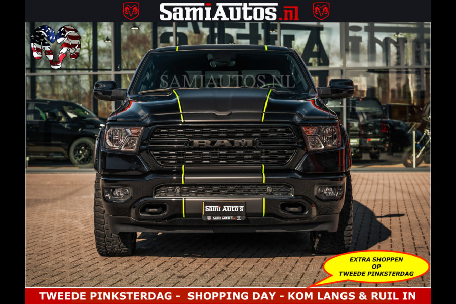 Dodge Ram SPORT | 5.7 V8 4x4 HEMI | PANORAMA DAK | GROOTSCHERM 12 INCH | LPG | Diamond Black Pearl | CREW CAB | DUBBELE CABINE | 5 PERSOONS | DC | VOORRAAD NR 2554 - 6048