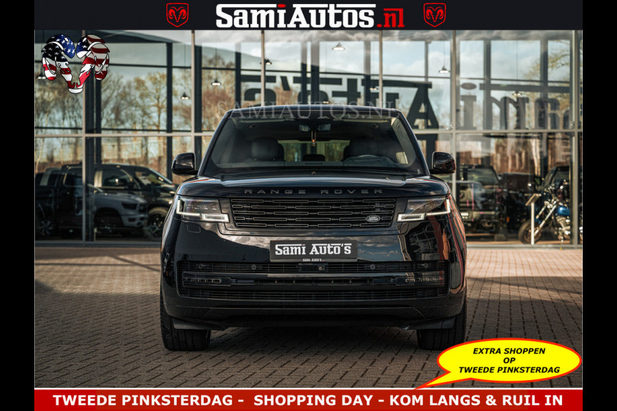 Land Rover Range Rover P550e 551 PK GARANTIE TOT 14-03-2029 | ACHTERAS BESTURING | SOFT CLOSE | HEAD-UP | FACELIFT MODEL | 23 INCH VELGEN | PANORAMADAK | STUURVERWARMING | STOEL KOELING | Incl btw | Fabrieksgarantie tot 14-03-2029 – Geniet van gemoedsrust met uitgebreide dekking tot deze datum.