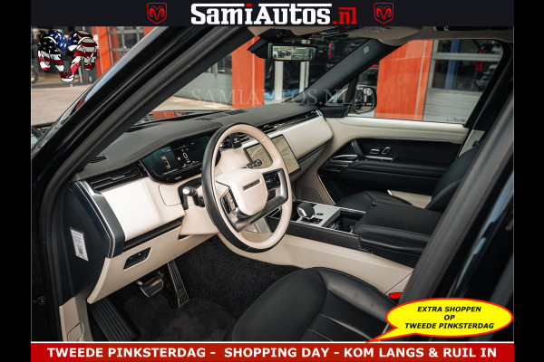 Land Rover Range Rover P550e 551 PK GARANTIE TOT 14-03-2029 | ACHTERAS BESTURING | SOFT CLOSE | HEAD-UP | FACELIFT MODEL | 23 INCH VELGEN | PANORAMADAK | STUURVERWARMING | STOEL KOELING | Incl btw | Fabrieksgarantie tot 14-03-2029 – Geniet van gemoedsrust met uitgebreide dekking tot deze datum.
