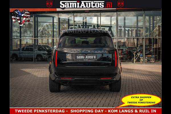 Land Rover Range Rover P550e 551 PK GARANTIE TOT 14-03-2029 | ACHTERAS BESTURING | SOFT CLOSE | HEAD-UP | FACELIFT MODEL | 23 INCH VELGEN | PANORAMADAK | STUURVERWARMING | STOEL KOELING | Incl btw | Fabrieksgarantie tot 14-03-2029 – Geniet van gemoedsrust met uitgebreide dekking tot deze datum.