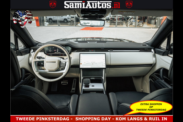 Land Rover Range Rover P550e 551 PK GARANTIE TOT 14-03-2029 | ACHTERAS BESTURING | SOFT CLOSE | HEAD-UP | FACELIFT MODEL | 23 INCH VELGEN | PANORAMADAK | STUURVERWARMING | STOEL KOELING | Incl btw | Fabrieksgarantie tot 14-03-2029 – Geniet van gemoedsrust met uitgebreide dekking tot deze datum.