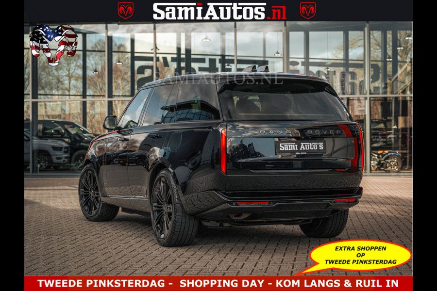 Land Rover Range Rover P550e 551 PK GARANTIE TOT 14-03-2029 | ACHTERAS BESTURING | SOFT CLOSE | HEAD-UP | FACELIFT MODEL | 23 INCH VELGEN | PANORAMADAK | STUURVERWARMING | STOEL KOELING | Incl btw | Fabrieksgarantie tot 14-03-2029 – Geniet van gemoedsrust met uitgebreide dekking tot deze datum.