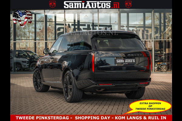 Land Rover Range Rover P550e 551 PK GARANTIE TOT 14-03-2029 | ACHTERAS BESTURING | SOFT CLOSE | HEAD-UP | FACELIFT MODEL | 23 INCH VELGEN | PANORAMADAK | STUURVERWARMING | STOEL KOELING | Incl btw | Fabrieksgarantie tot 14-03-2029 – Geniet van gemoedsrust met uitgebreide dekking tot deze datum.