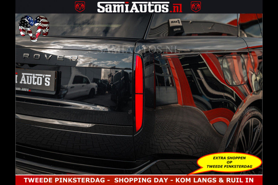 Land Rover Range Rover P550e 551 PK GARANTIE TOT 14-03-2029 | ACHTERAS BESTURING | SOFT CLOSE | HEAD-UP | FACELIFT MODEL | 23 INCH VELGEN | PANORAMADAK | STUURVERWARMING | STOEL KOELING | Incl btw | Fabrieksgarantie tot 14-03-2029 – Geniet van gemoedsrust met uitgebreide dekking tot deze datum.