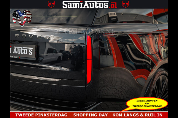 Land Rover Range Rover P550e 551 PK GARANTIE TOT 14-03-2029 | ACHTERAS BESTURING | SOFT CLOSE | HEAD-UP | FACELIFT MODEL | 23 INCH VELGEN | PANORAMADAK | STUURVERWARMING | STOEL KOELING | Incl btw | Fabrieksgarantie tot 14-03-2029 – Geniet van gemoedsrust met uitgebreide dekking tot deze datum.