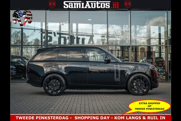 Land Rover Range Rover P550e 551 PK GARANTIE TOT 14-03-2029 | ACHTERAS BESTURING | SOFT CLOSE | HEAD-UP | FACELIFT MODEL | 23 INCH VELGEN | PANORAMADAK | STUURVERWARMING | STOEL KOELING | Incl btw | Fabrieksgarantie tot 14-03-2029 – Geniet van gemoedsrust met uitgebreide dekking tot deze datum.