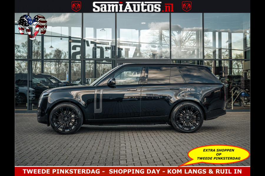 Land Rover Range Rover P550e 551 PK GARANTIE TOT 14-03-2029 | ACHTERAS BESTURING | SOFT CLOSE | HEAD-UP | FACELIFT MODEL | 23 INCH VELGEN | PANORAMADAK | STUURVERWARMING | STOEL KOELING | Incl btw | Fabrieksgarantie tot 14-03-2029 – Geniet van gemoedsrust met uitgebreide dekking tot deze datum.