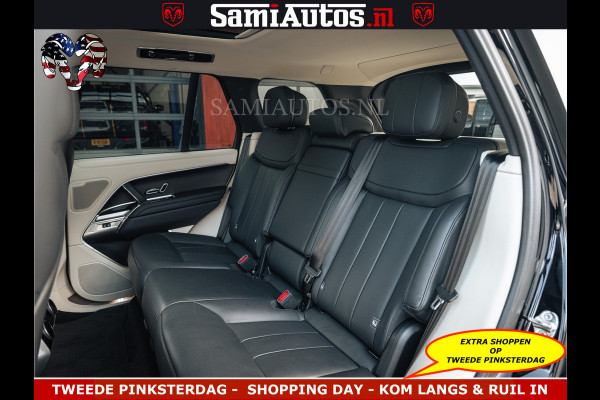 Land Rover Range Rover P550e 551 PK GARANTIE TOT 14-03-2029 | ACHTERAS BESTURING | SOFT CLOSE | HEAD-UP | FACELIFT MODEL | 23 INCH VELGEN | PANORAMADAK | STUURVERWARMING | STOEL KOELING | Incl btw | Fabrieksgarantie tot 14-03-2029 – Geniet van gemoedsrust met uitgebreide dekking tot deze datum.