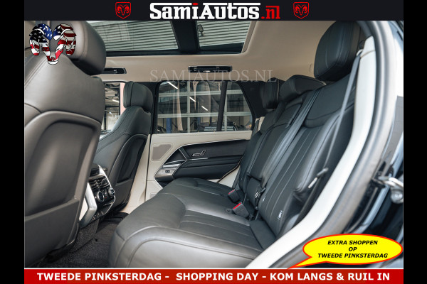 Land Rover Range Rover P550e 551 PK GARANTIE TOT 14-03-2029 | ACHTERAS BESTURING | SOFT CLOSE | HEAD-UP | FACELIFT MODEL | 23 INCH VELGEN | PANORAMADAK | STUURVERWARMING | STOEL KOELING | Incl btw | Fabrieksgarantie tot 14-03-2029 – Geniet van gemoedsrust met uitgebreide dekking tot deze datum.